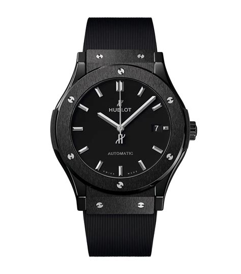 hublot watch black|Hublot black ceramic watch.